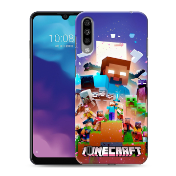 Силиконовый чехол на ZTE Blade A7 (2020) с принтом Майнкрафт Minecraft