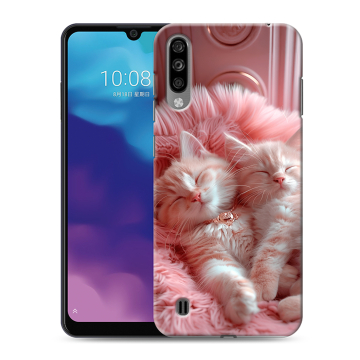Силиконовый чехол на ZTE Blade A7 (2020) с принтом котята котики