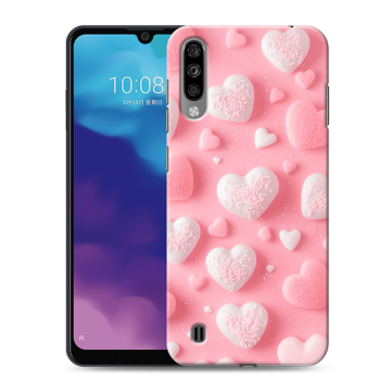 Силиконовый чехол на ZTE Blade A7 (2020) с принтом Сердечки Силиконовый чехол на ZTE Blade A7 (2020) с принтом Сердечки