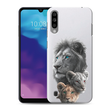 Силиконовый чехол на ZTE Blade A7 (2020) с принтом Львы