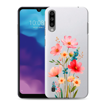 Силиконовый чехол на ZTE Blade A7 (2020) с принтом Цветы
