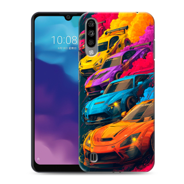 Силиконовый чехол на ZTE Blade A7 (2020) с принтом Тачки