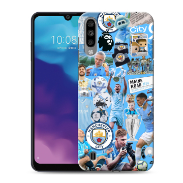 Силиконовый чехол на ZTE Blade A7 (2020) с принтом Man City Манчестер Сити