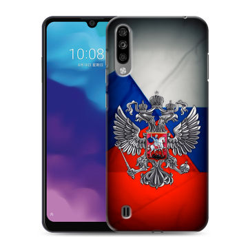 Силиконовый чехол на ZTE Blade A7 (2020) с принтом Флаг России Силиконовый чехол на ZTE Blade A7 (2020) с принтом Флаг России