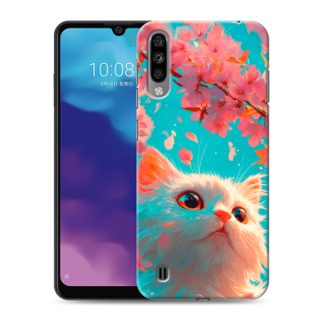 Силиконовый чехол на ZTE Blade A7 (2020) с принтом Красивый кот