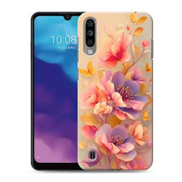 Силиконовый чехол на ZTE Blade A7 (2020) с принтом Цветы и бабочки