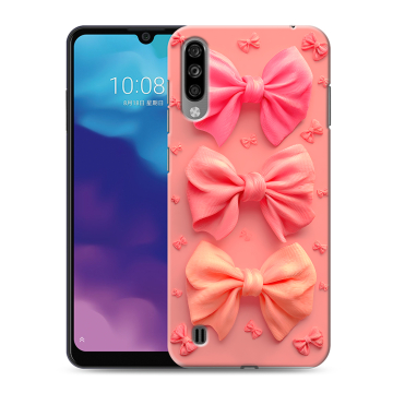 Силиконовый чехол на ZTE Blade A7 (2020) с принтом Розовые бантики Силиконовый чехол на ZTE Blade A7 (2020) с принтом Розовые бантики