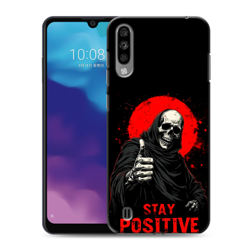 Силиконовый чехол на ZTE Blade A7 (2020) с принтом смешной скелет