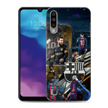 Силиконовый чехол на ZTE Blade A7 (2020) с принтом Messi Barcelona Силиконовый чехол на ZTE Blade A7 (2020) с принтом Messi Barcelona