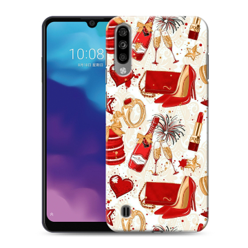 Силиконовый чехол на ZTE Blade A7 (2020) с принтом Новый год