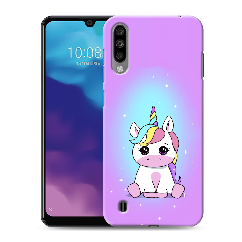 Силиконовый чехол на ZTE Blade A7 (2020) с принтом Единорог Силиконовый чехол на ZTE Blade A7 (2020) с принтом Единорог