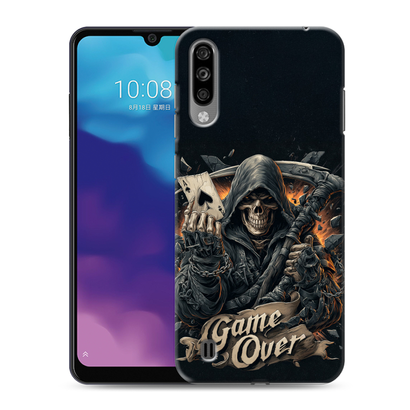 Силиконовый чехол на ZTE Blade A7 (2020) с принтом Скелет карты Силиконовый чехол на ZTE Blade A7 (2020) с принтом Скелет карты