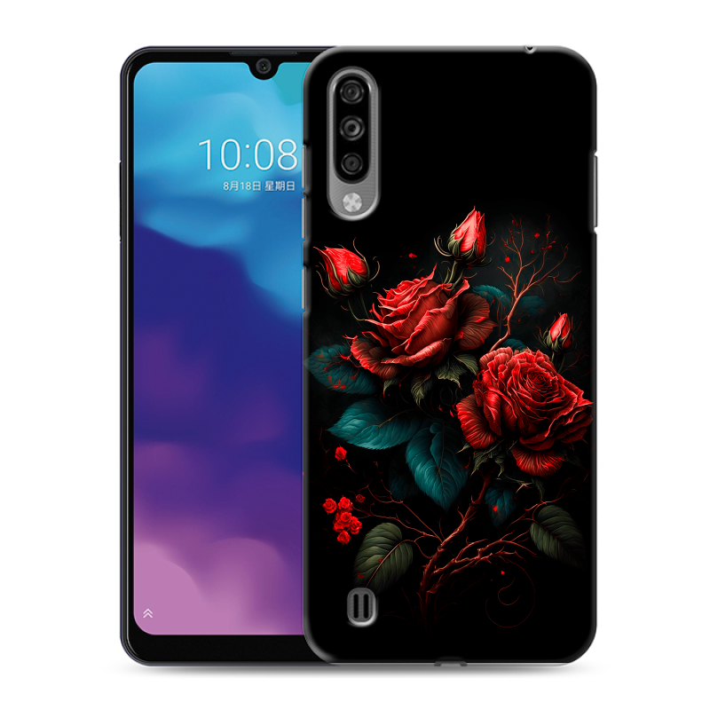 Силиконовый чехол на ZTE Blade A7 (2020) с принтом Розы красные Силиконовый чехол на ZTE Blade A7 (2020) с принтом Розы красные