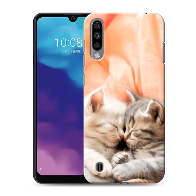 Силиконовый чехол на ZTE Blade A7 (2020) с принтом Котята Силиконовый чехол на ZTE Blade A7 (2020) с принтом Котята