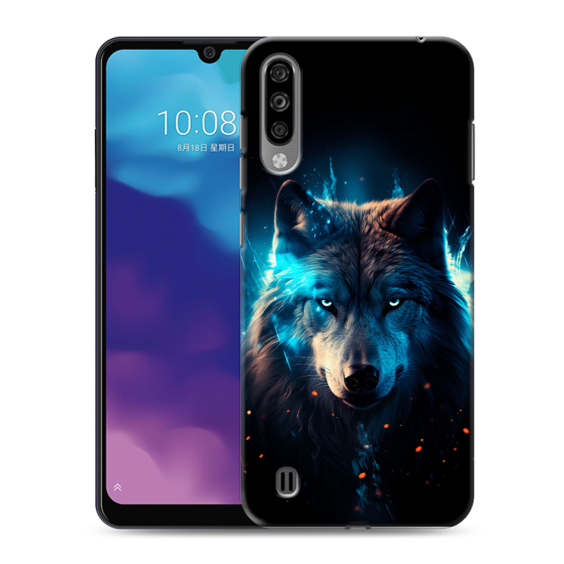 Силиконовый чехол на ZTE Blade A7 (2020) с принтом Волк ночной Силиконовый чехол на ZTE Blade A7 (2020) с принтом Волк ночной