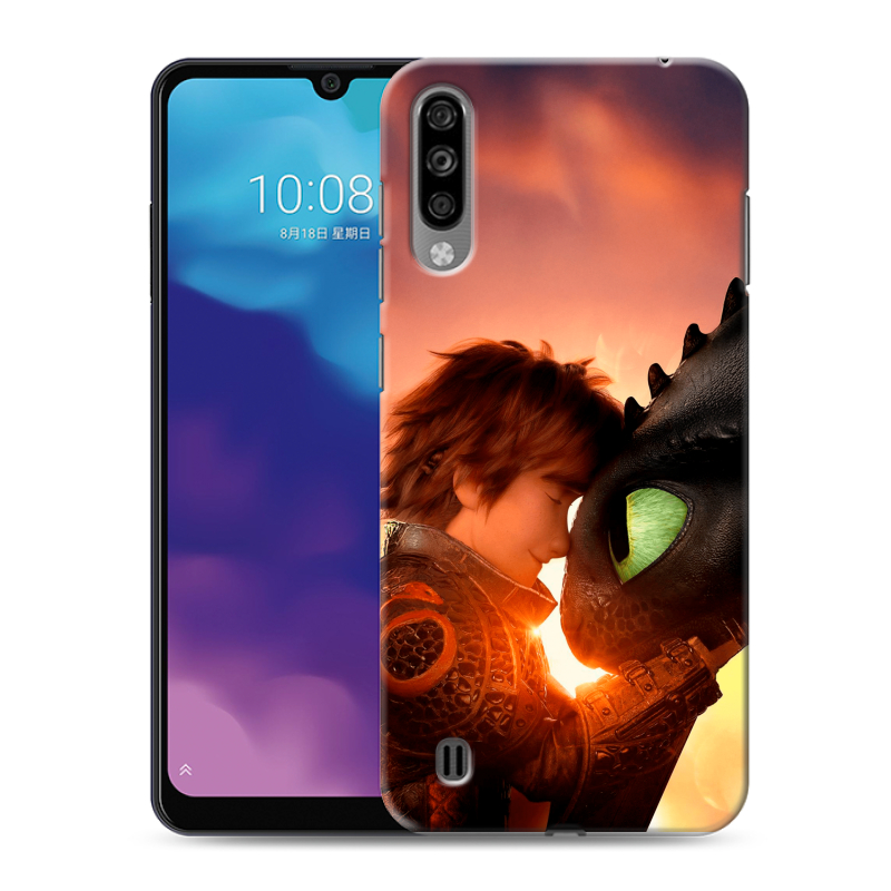 Силиконовый чехол на ZTE Blade A7 (2020) с принтом Как приручить дракона Силиконовый чехол на ZTE Blade A7 (2020) с принтом Как приручить дракона