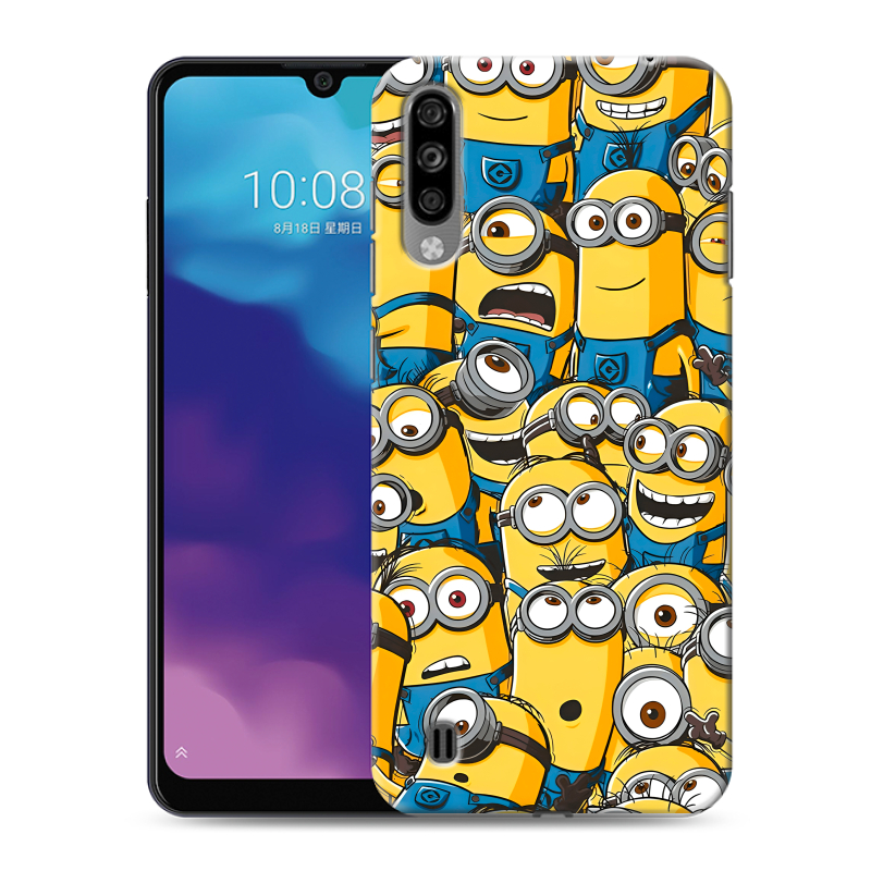 Силиконовый чехол на ZTE Blade A7 (2020) с принтом Миньоны Силиконовый чехол на ZTE Blade A7 (2020) с принтом Миньоны