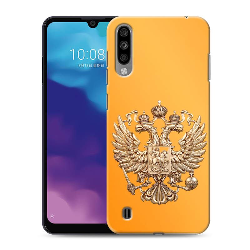 Силиконовый чехол на ZTE Blade A7 (2020) с принтом Герб Флаг России Силиконовый чехол на ZTE Blade A7 (2020) с принтом Герб Флаг России