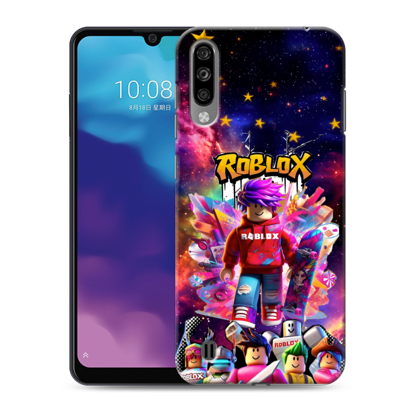 Силиконовый чехол на ZTE Blade A7 (2020) с принтом Roblox Роблокс Силиконовый чехол на ZTE Blade A7 (2020) с принтом Roblox Роблокс