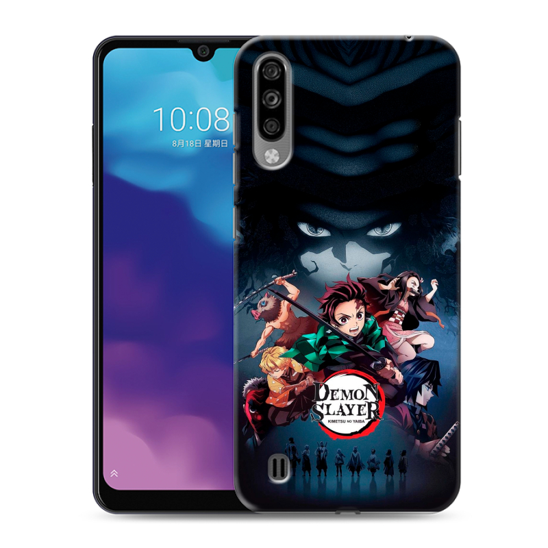 Силиконовый чехол на ZTE Blade A7 (2020) с принтом Demon Slayer Клинок рассекающий демонов Силиконовый чехол на ZTE Blade A7 (2020) с принтом Demon Slayer Клинок рассекающий демонов