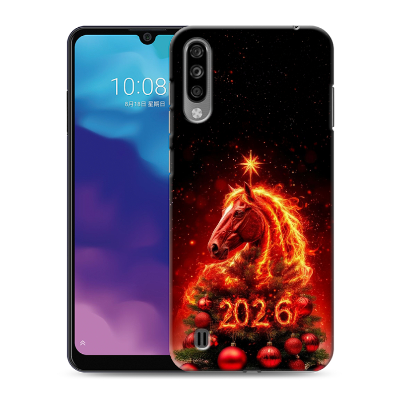 Силиконовый чехол на ZTE Blade A7 (2020) с принтом Новый год Силиконовый чехол на ZTE Blade A7 (2020) с принтом Новый год