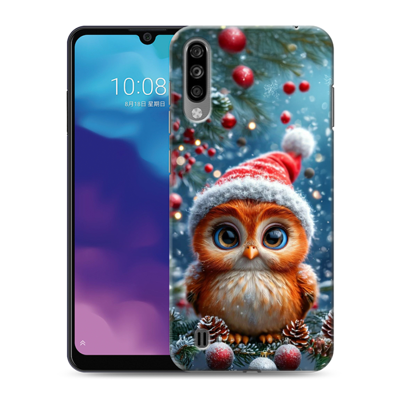 Силиконовый чехол на ZTE Blade A7 (2020) с принтом Новый год Силиконовый чехол на ZTE Blade A7 (2020) с принтом Новый год