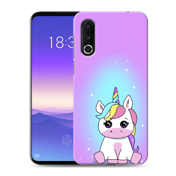 Пластиковый чехол на Meizu 16s Pro с принтом Единорог Пластиковый чехол на Meizu 16s Pro с принтом Единорог