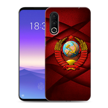Пластиковый чехол на Meizu 16s Pro с принтом Герб СССР Пластиковый чехол на Meizu 16s Pro с принтом Герб СССР