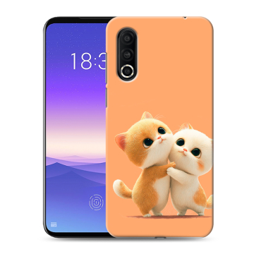 Пластиковый чехол на Meizu 16s Pro с принтом Милые котики Пластиковый чехол на Meizu 16s Pro с принтом Милые котики
