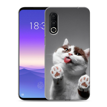 Пластиковый чехол на Meizu 16s Pro с принтом Коты Пластиковый чехол на Meizu 16s Pro с принтом Коты