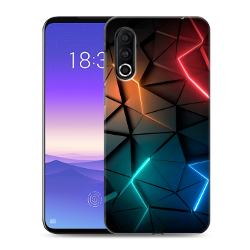 Пластиковый чехол на Meizu 16s Pro с принтом Абстракция неон Пластиковый чехол на Meizu 16s Pro с принтом Абстракция неон
