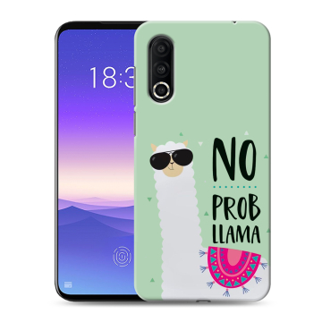 Пластиковый чехол на Meizu 16s Pro с принтом Лама Пластиковый чехол на Meizu 16s Pro с принтом Лама