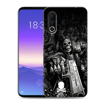 Пластиковый чехол на Meizu 16s Pro с принтом Скелет Пластиковый чехол на Meizu 16s Pro с принтом Скелет