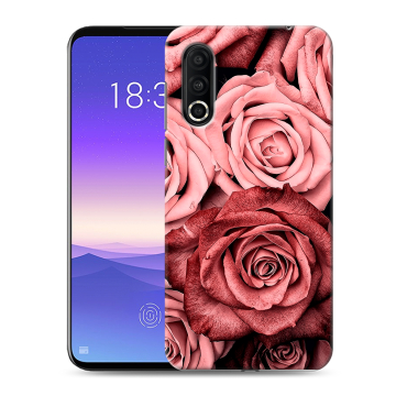 Пластиковый чехол на Meizu 16s Pro с принтом Цветы розы Пластиковый чехол на Meizu 16s Pro с принтом Цветы розы