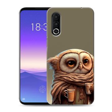 Пластиковый чехол на Meizu 16s Pro с принтом Сова Пластиковый чехол на Meizu 16s Pro с принтом Сова