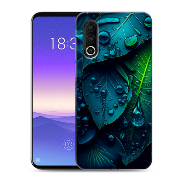 Пластиковый чехол на Meizu 16s Pro с принтом Листья Пластиковый чехол на Meizu 16s Pro с принтом Листья