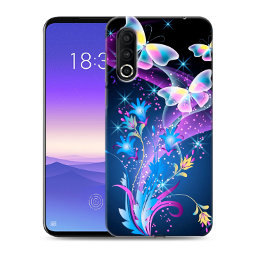 Пластиковый чехол на Meizu 16s Pro с принтом Бабочки