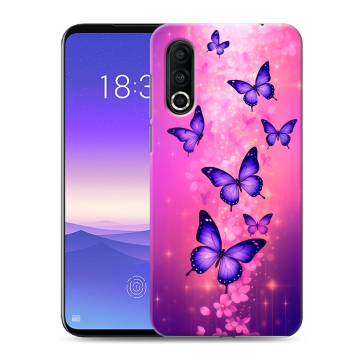 Пластиковый чехол на Meizu 16s Pro с принтом Бабочки
