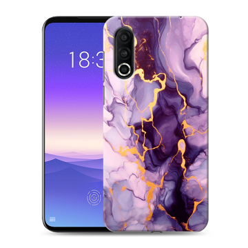 Пластиковый чехол на Meizu 16s Pro с принтом Мрамор