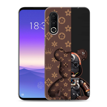 Пластиковый чехол на Meizu 16s Pro с принтом Луи робот