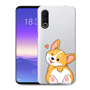Пластиковый чехол на Meizu 16s Pro с принтом Корги