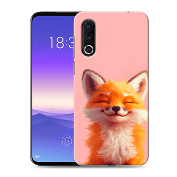 Пластиковый чехол на Meizu 16s Pro с принтом милая лиса