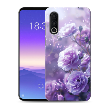 Пластиковый чехол на Meizu 16s Pro с принтом Розы цветы Пластиковый чехол на Meizu 16s Pro с принтом Розы цветы