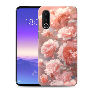 Пластиковый чехол на Meizu 16s Pro с принтом Розовые розы