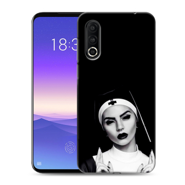Пластиковый чехол на Meizu 16s Pro с принтом монашка
