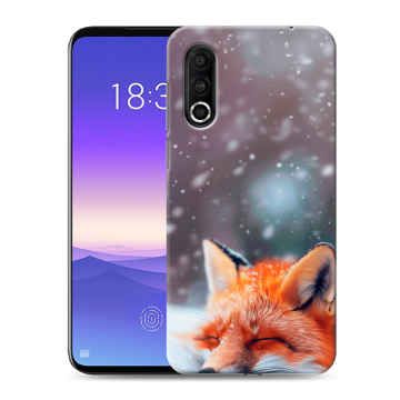 Пластиковый чехол на Meizu 16s Pro с принтом лиса