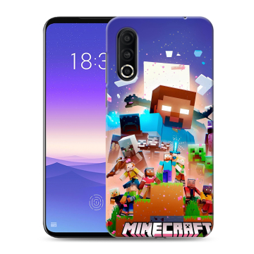 Пластиковый чехол на Meizu 16s Pro с принтом Майнкрафт Minecraft Пластиковый чехол на Meizu 16s Pro с принтом Майнкрафт Minecraft