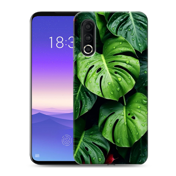 Пластиковый чехол на Meizu 16s Pro с принтом Листья