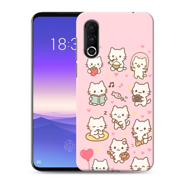 Пластиковый чехол на Meizu 16s Pro с принтом Hello Kitty Хелоу Кити