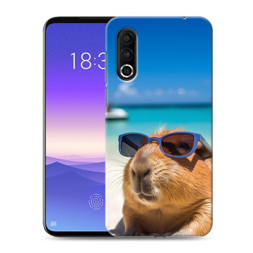 Пластиковый чехол на Meizu 16s Pro с принтом Капибара